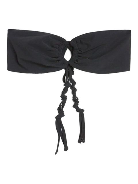 Jil Sander Tangle knot-detail bandeau bikini top - Black - zdjęcie produktu nr 1