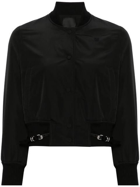 Givenchy buckle-detail bomber jacket - Black - zdjęcie produktu nr 1
