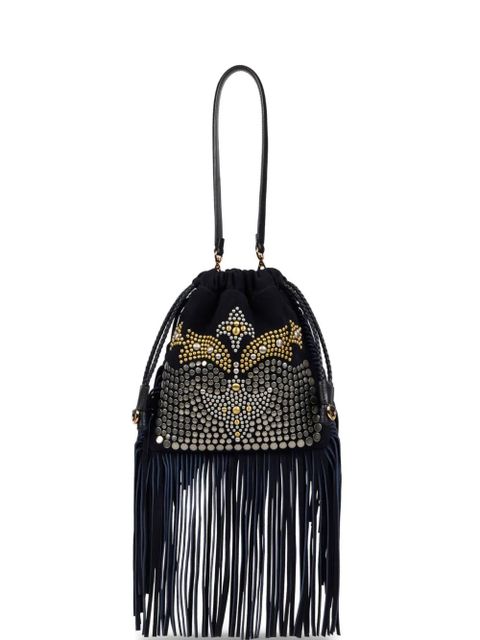 ETRO small Kalispera studded fringes bucket bag - Blue - zdjęcie produktu nr 1
