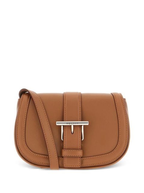 Alexander McQueen buckle-detail leather mini bag - Brown - zdjęcie produktu nr 1