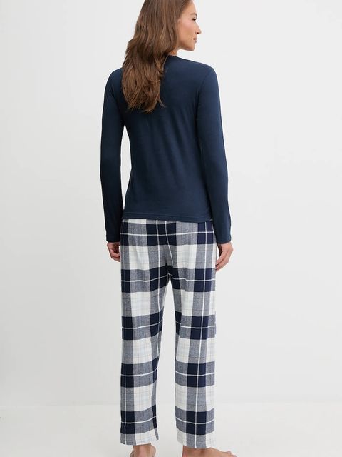 Fila piżama bawełniana damska kolor granatowy bawełniana FPW4223 - zdjęcie produktu nr 2