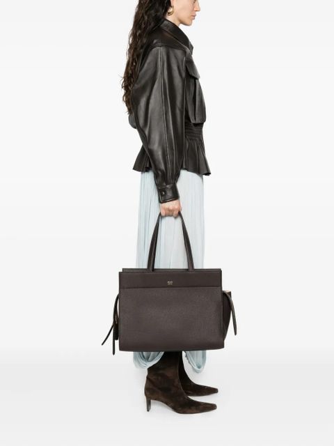 KHAITE Crosby leather tote bag - Brown - zdjęcie produktu nr 2