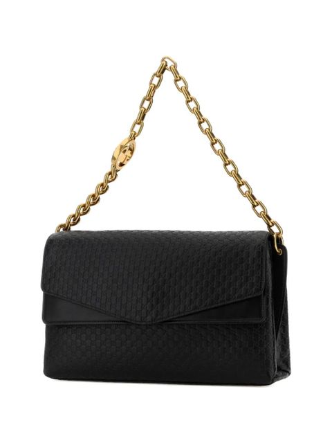 Gucci large leather shoulder bag - Black