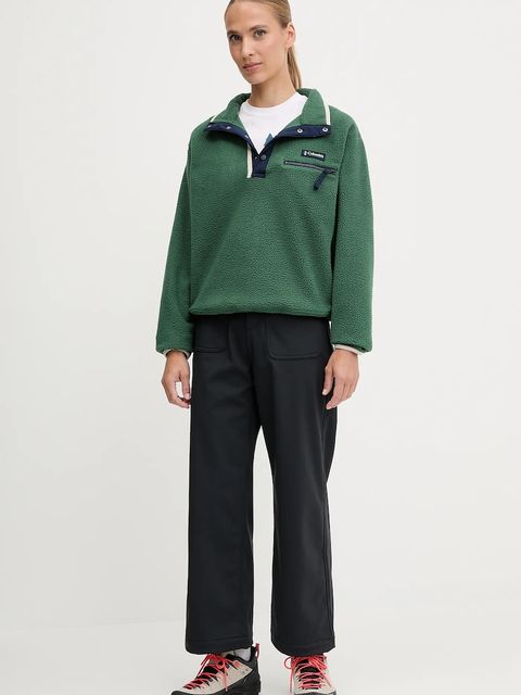 Columbia bluza sportowa Helvetia kolor zielony gładka 2092231