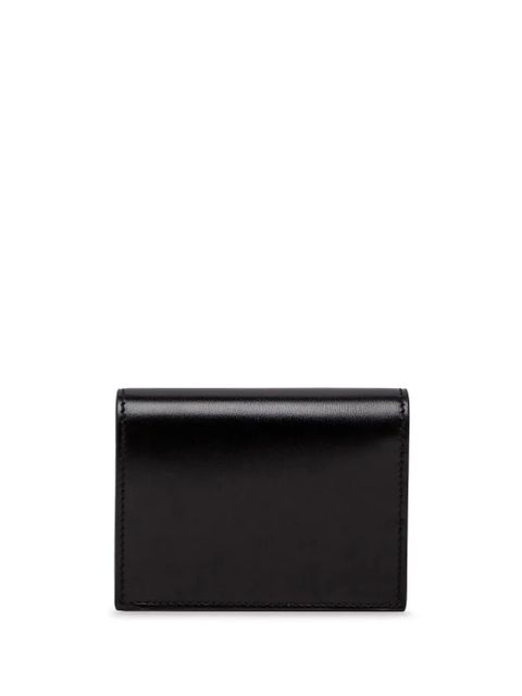 Ferragamo logo-plaque leather wallet - Black