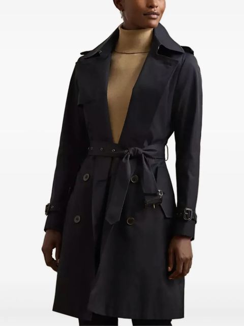 Lauren Ralph Lauren double-breasted belted trench coat - Blue - zdjęcie produktu nr 1