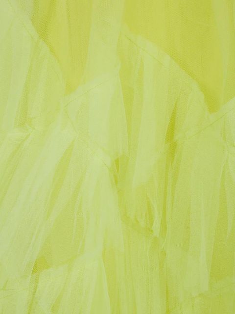 Essentiel Antwerp Jacie ruffled asymmetric midi skirt - Yellow