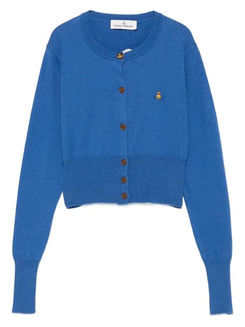 Vivienne Westwood logo-embellished cardigan - Blue - zdjęcie produktu nr 1