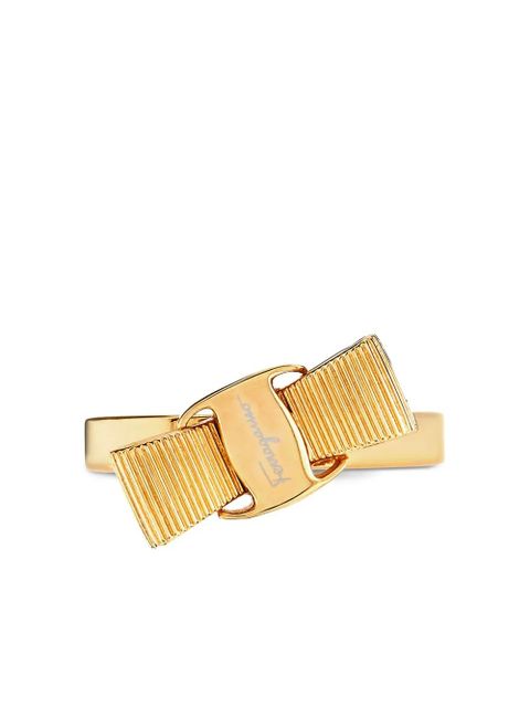 Ferragamo Vara bow polished ring - Gold - zdjęcie produktu nr 1