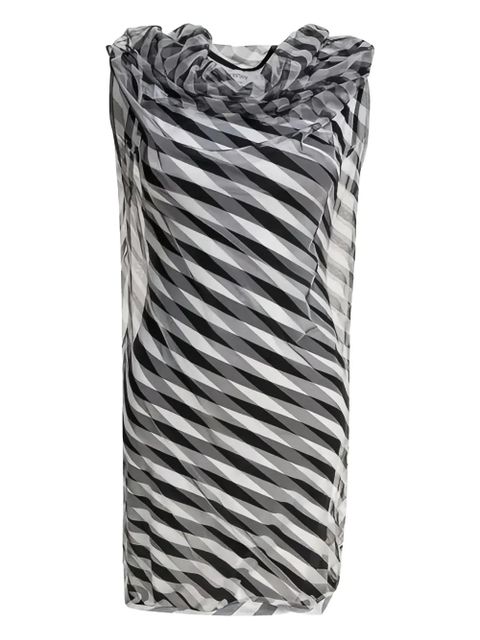 Max Mara cowl-neck striped dress - Black - zdjęcie produktu nr 1