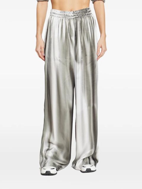 Diesel elasticated wide-leg trousers - Grey - zdjęcie produktu nr 1