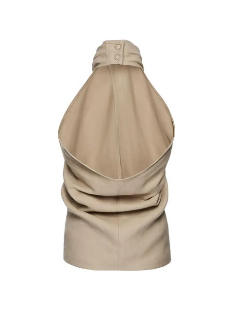 Magda Butrym crossover halter-neck top - Neutrals - zdjęcie produktu nr 2
