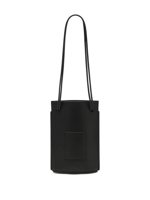 LOEWE Pebble Dice knotted leather bucket bag - Black