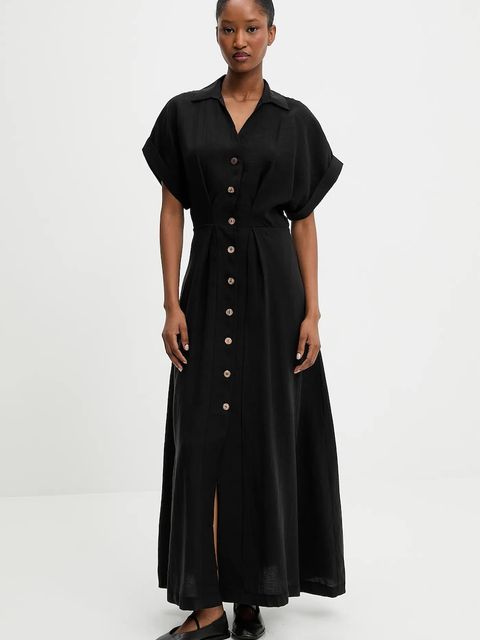 Answear.LAB sukienka kolor czarny maxi rozkloszowana - zdjęcie produktu nr 1