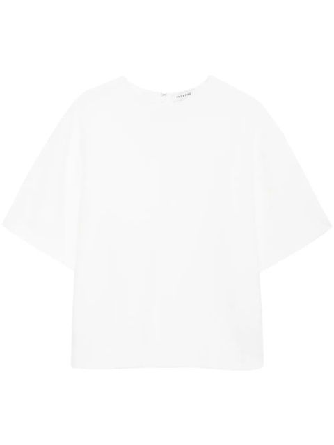 ANINE BING Maddie crepe T-shirt - White - zdjęcie produktu nr 1