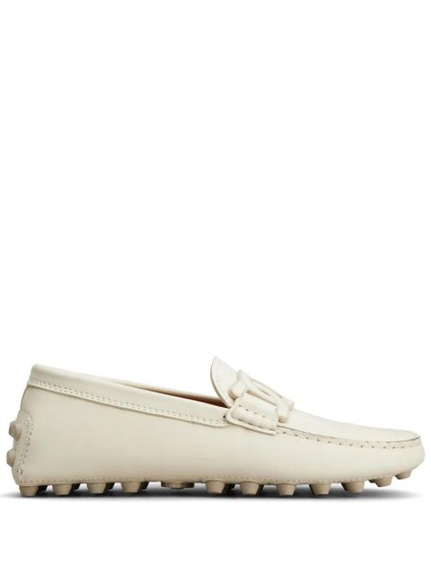Tod's Gommino chain-motif loafers - White - zdjęcie produktu nr 1