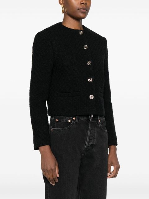 Gucci Tweed Damier jacket - Black