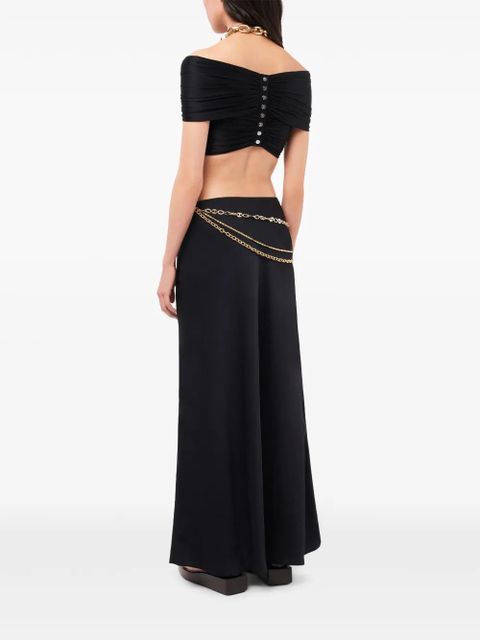 Rabanne chain-detail maxi skirt - Black