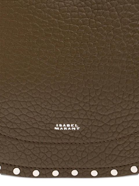 ISABEL MARANT Oskan studded shoulder bag - Green