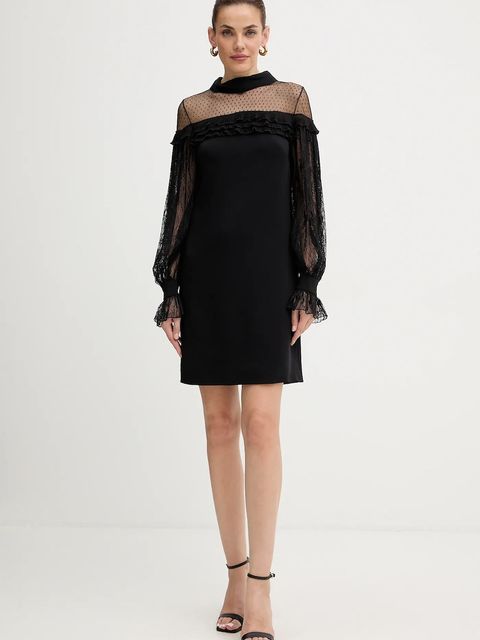 Luisa Spagnoli sukienka kolor czarny mini prosta 542393 - zdjęcie produktu nr 2