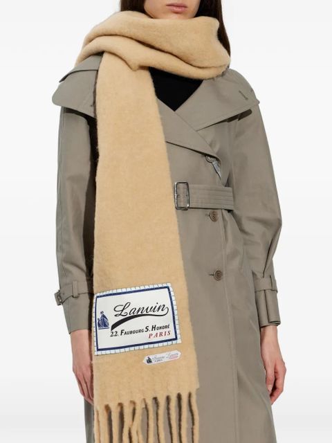 Lanvin fringed scarf - Neutrals