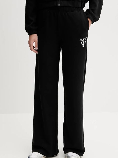 Guess spodnie dresowe ROBERTA kolor czarny z aplikacją V5RB12 KC3D2 - zdjęcie produktu nr 1