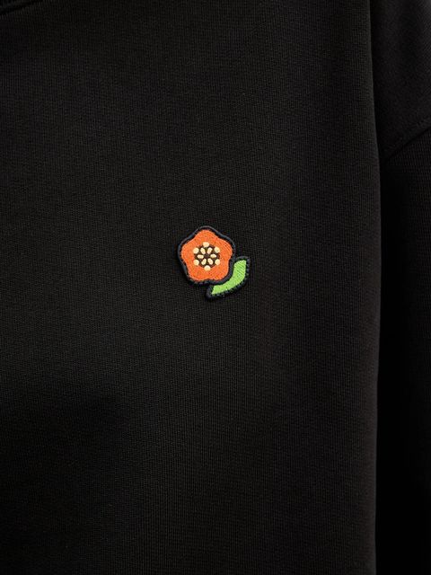 Kenzo bluza bawełniana damska kolor czarny gładka FF52SW1874MF.99J