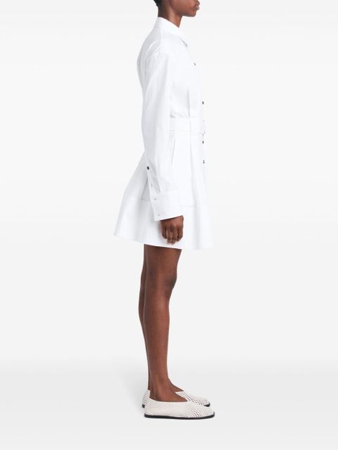 Proenza Schouler long-sleeve poplin shirt dress - White