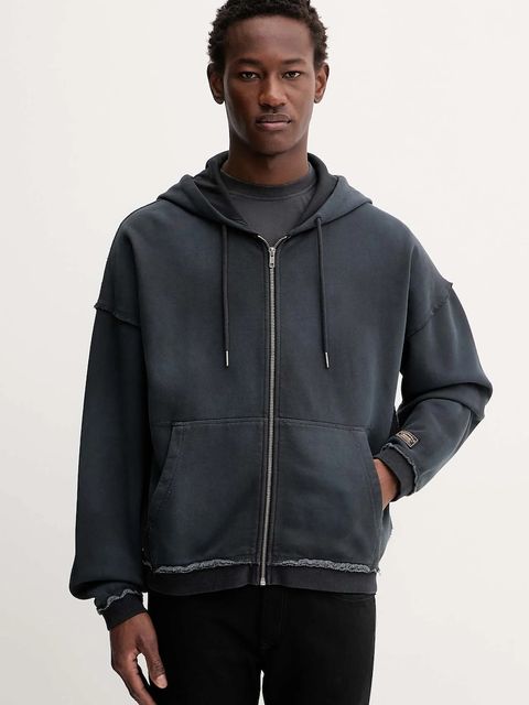 Guess Originals bluza kolor szary z kapturem gładka M5BQ41 K4110