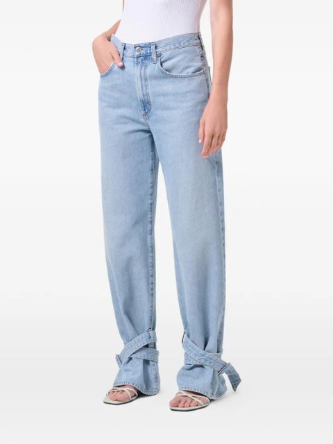 AGOLDE Cinched Hem Loose Taper straight-leg jeans - Blue
