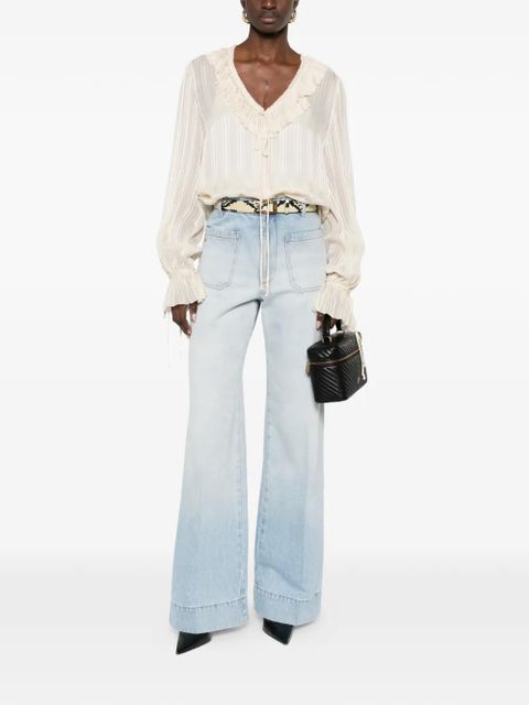 PINKO Biddy ruffled blouse - Neutrals - zdjęcie produktu nr 2