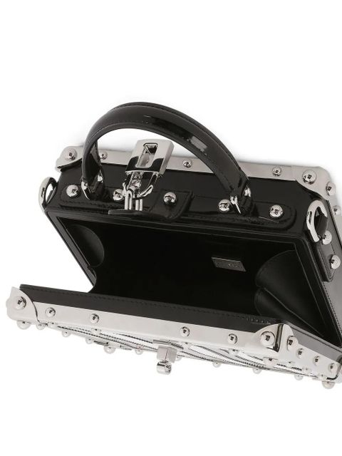 Dolce & Gabbana Dolce Box zebra-print top-handle bag - White