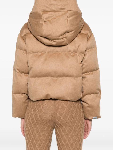 Max Mara hooded puffer jacket - Brown
