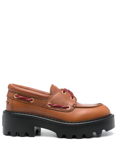 Miu Miu leather loafers - Brown - zdjęcie produktu nr 1