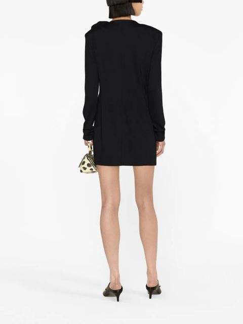 Magda Butrym floral appliqué minidress - Black
