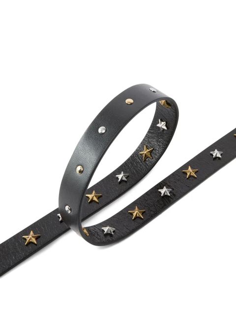 PINKO star-embellished Love Birds-buckle belt - Black