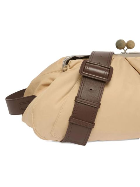 Weekend Max Mara sphere-clasp clutch bag - Neutrals