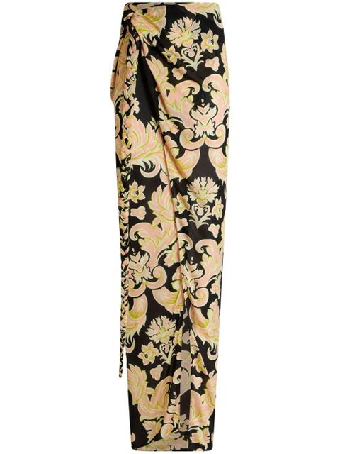 ETRO floral-print sarong skirt - Black - zdjęcie produktu nr 1