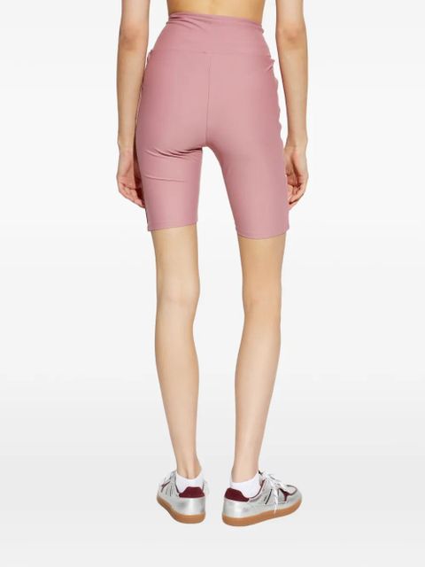 Moschino logo-tape cycling shorts - Pink