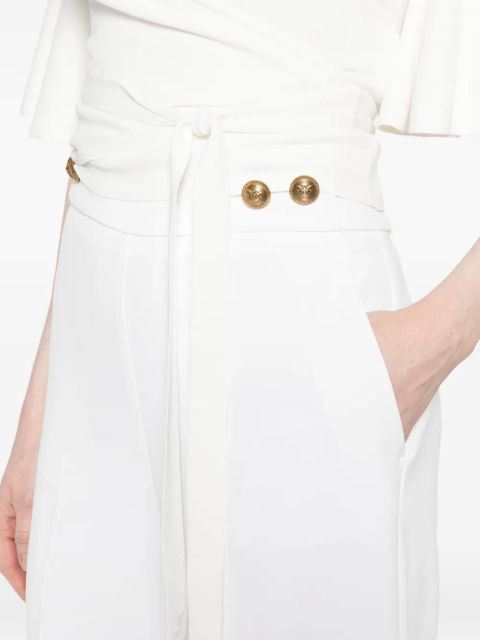 PINKO buttoned straight trousers - White - zdjęcie produktu nr 2