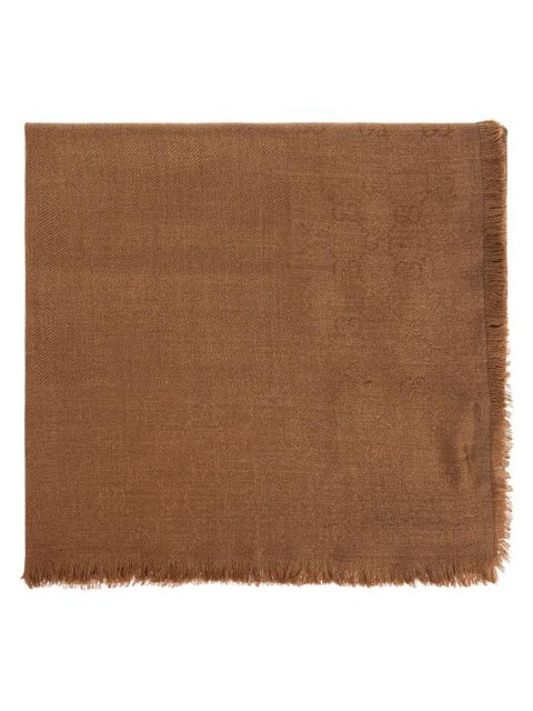 Gucci frayed edge scarf - Brown - zdjęcie produktu nr 1
