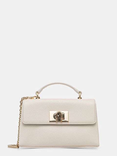 Furla torebka skórzana kolor beżowy WE00423.ARE000.PNN001007 - zdjęcie produktu nr 1