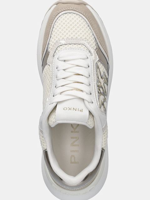 Pinko sneakersy Gem 11 damskie kolor beżowy SS0143P143ZK9