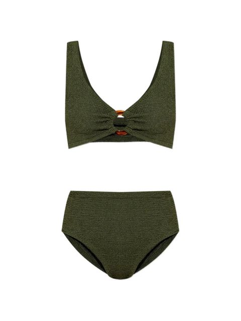 Hunza G Nadine crinkle ring bikini - Green - zdjęcie produktu nr 1