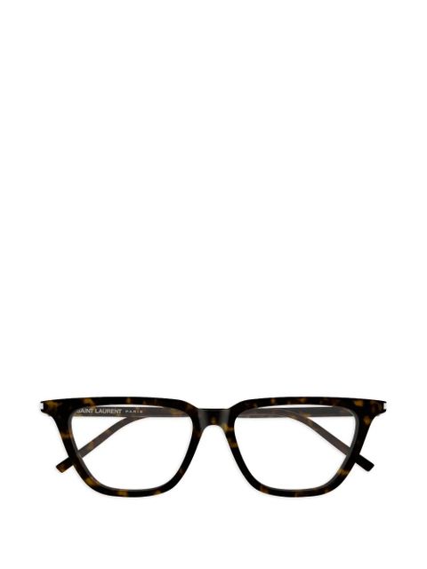 Saint Laurent Eyewear square-frame glasses - Brown - zdjęcie produktu nr 1