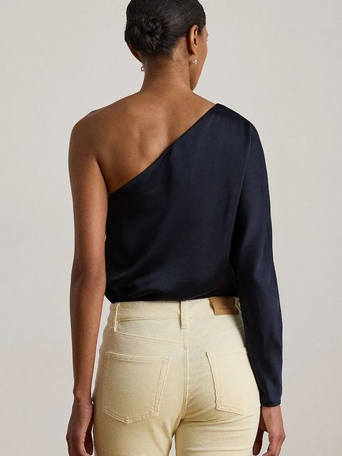 Lauren Ralph Lauren bluzka damska kolor granatowy gładka 200P03565 - zdjęcie produktu nr 2