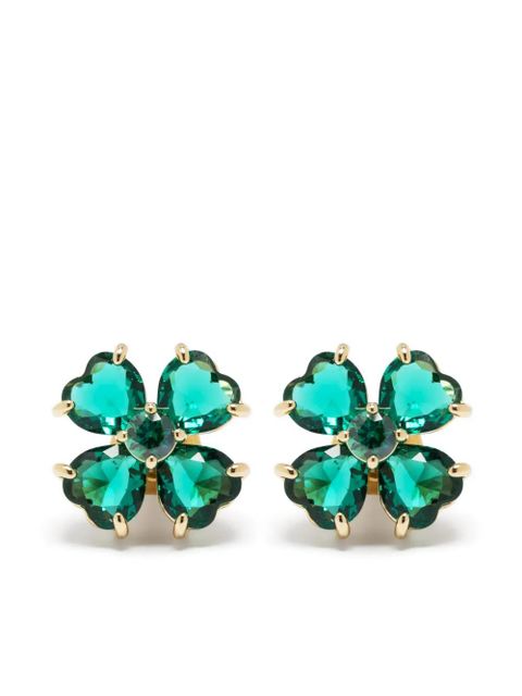 Swarovski Idyllia clover stud earrings - Gold - zdjęcie produktu nr 1