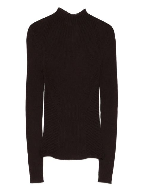 TWINSET ribbed-knit jumper - Brown - zdjęcie produktu nr 1