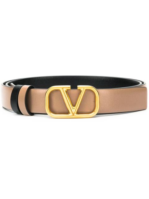 Valentino Garavani 20mm VLogo Signature reversible belt - Neutrals - zdjęcie produktu nr 1