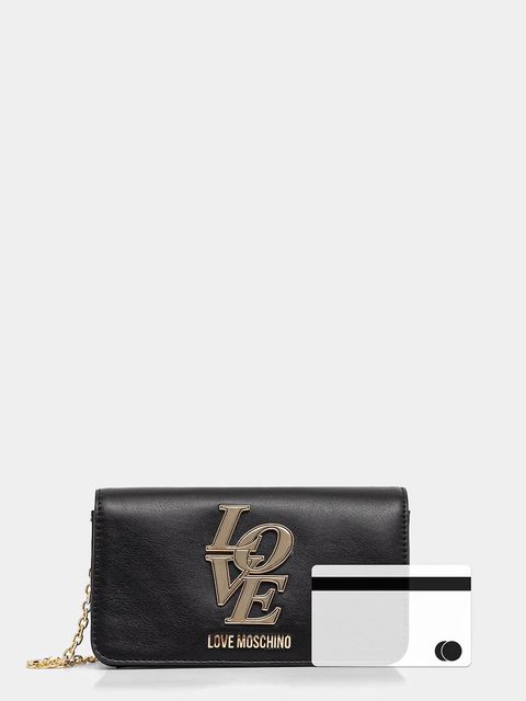 Love Moschino kopertówka kolor czarny JC5663PP1